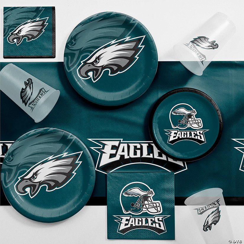 81 Pc. Nfl Philadelphia Eagles Game Day Party Supplies Kit - 8 Guests Image