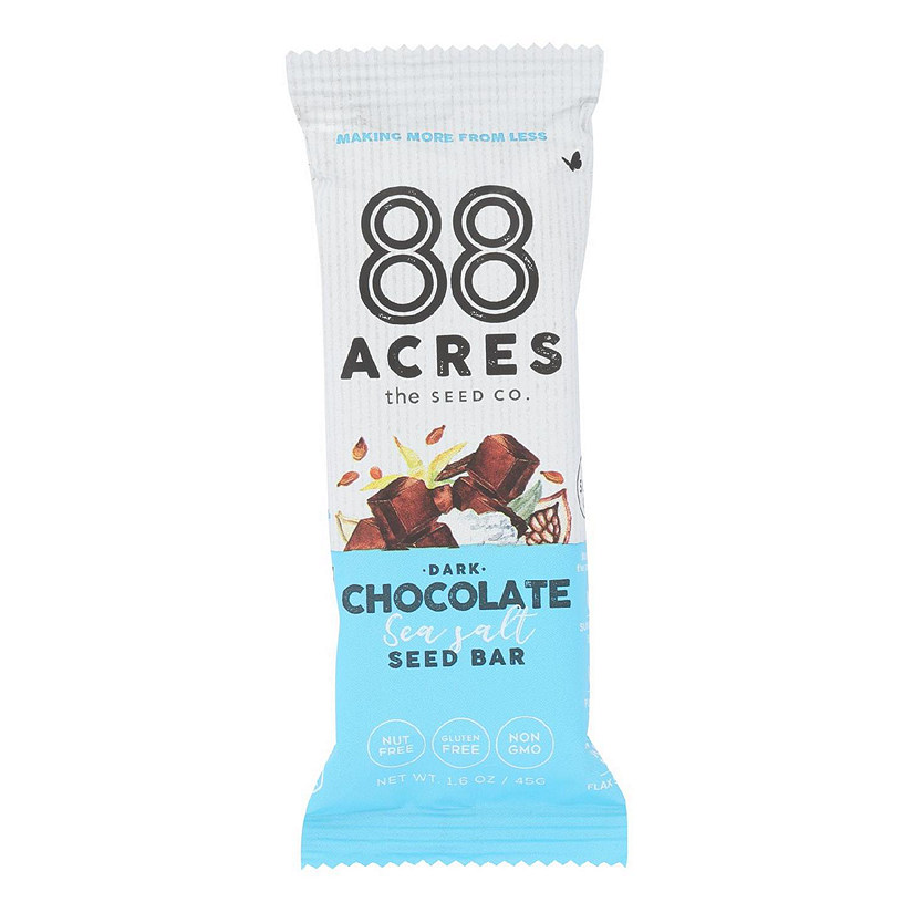 88 Acres - Bars - Chocolate and Sea Salt - Case of 9 - 1.6 oz. Image