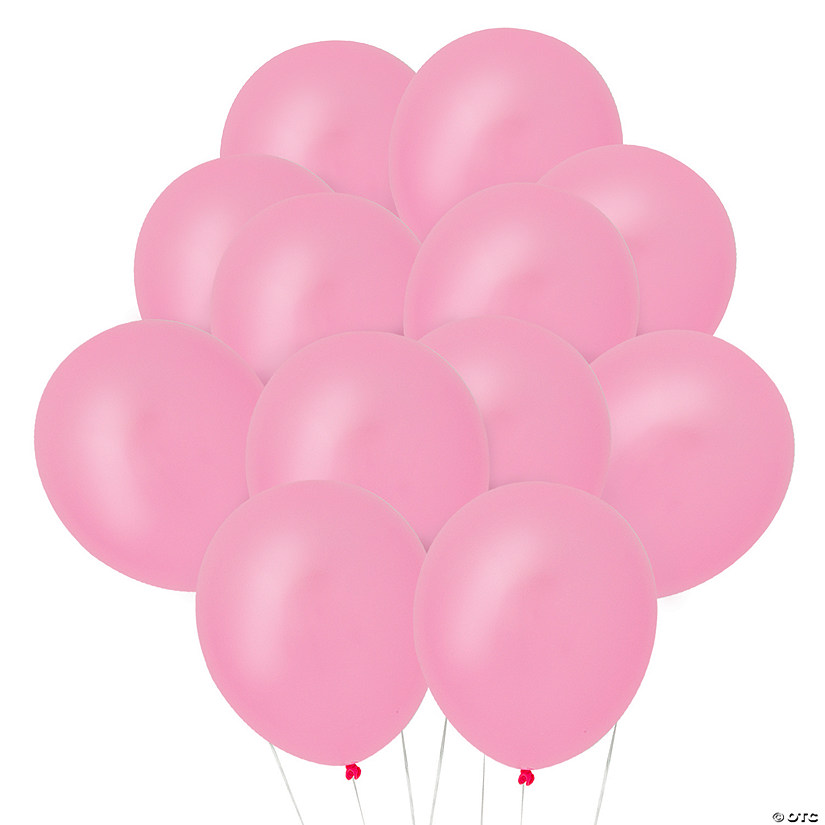 9" Light Pink Latex Balloons - 24 Pc. Image