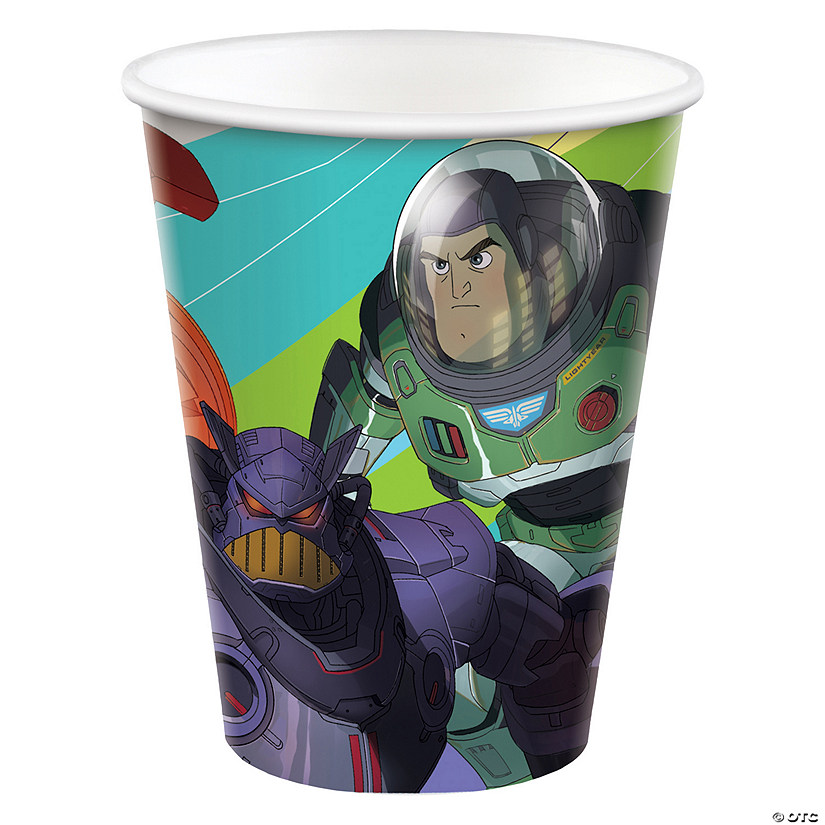 9 oz. Disney Pixar's Buzz Lightyear Disposable Paper Cups - 8 Ct. Image