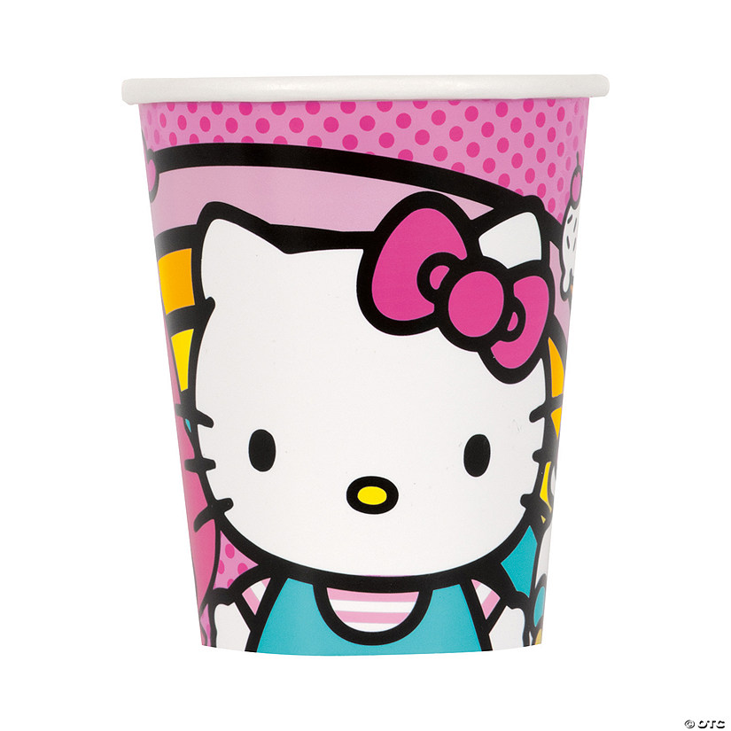 9 oz. Hello Kitty & Friends Party Disposable Paper Cups &#8211; 8 Ct. Image
