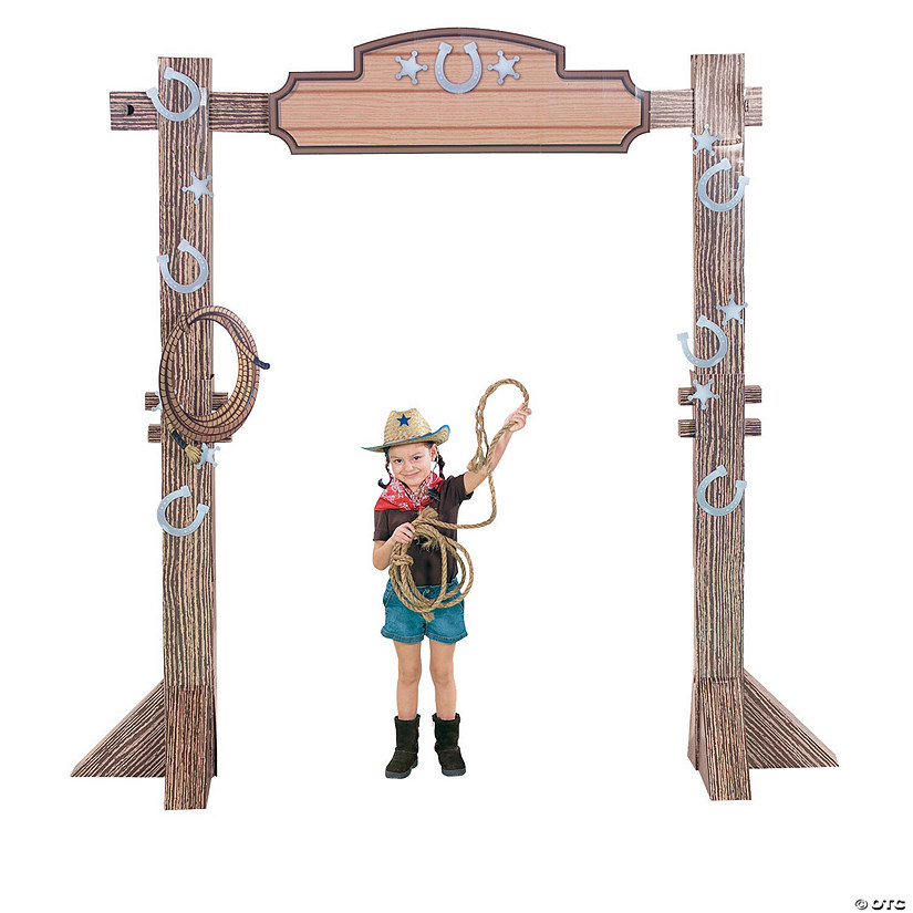 91" 3D Western Ranch Entry Arch Cardboard Cutout Stand-Up Image