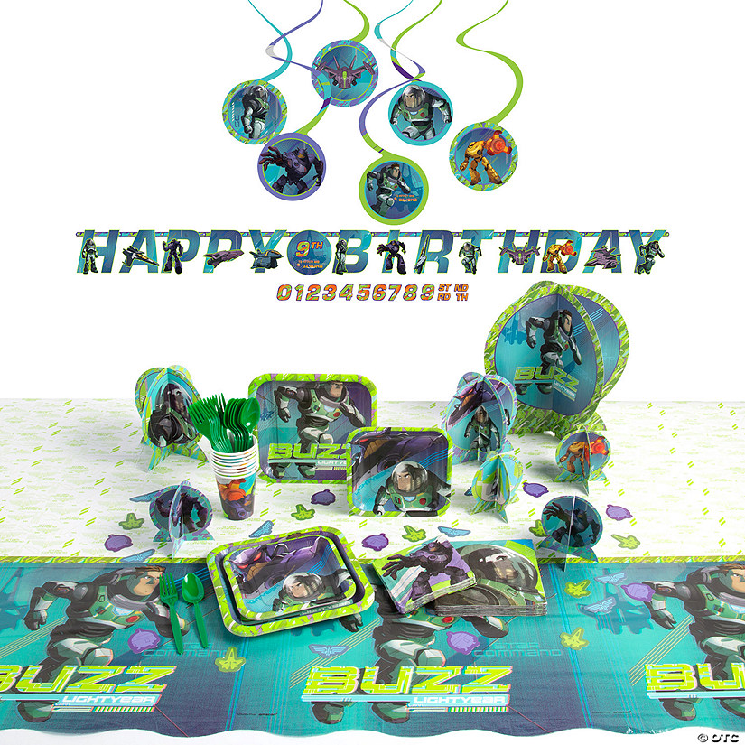 93 Pc. Disney Pixar&#8217;s Buzz Lightyear&#8482; Tableware Kit for 8 Guests Image