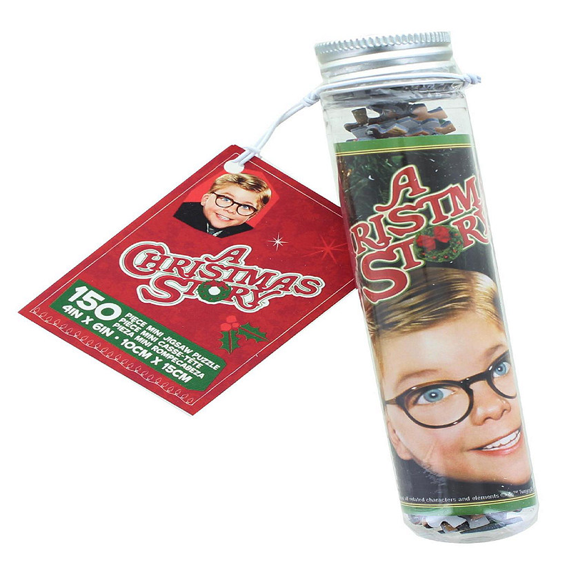 A Christmas Story 150 Piece Micro Jigsaw Puzzle In Tube Image