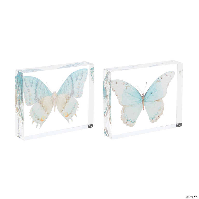 Acyrlic Butterfly Decor (Set Of 4) 5.5"L X 4.5"H Acrylic Image