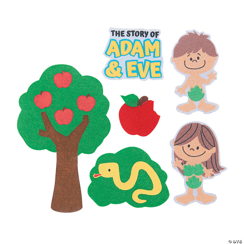 Adam & Eve Glove Bible Characters - 6 Pc. Image