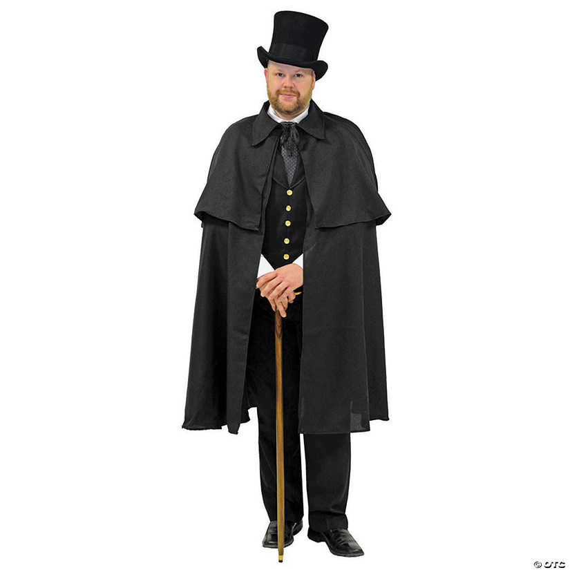 Adults Black Dickens Cape Image