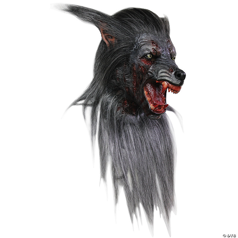 Adults Black Wolf Mask Image