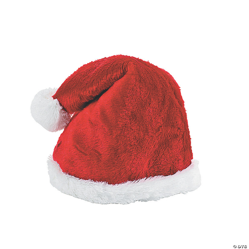 Adults Deluxe Stuffed Santa Hat Image