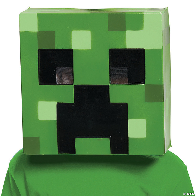 Adults Minecraft Creeper Vacuform Mask Image