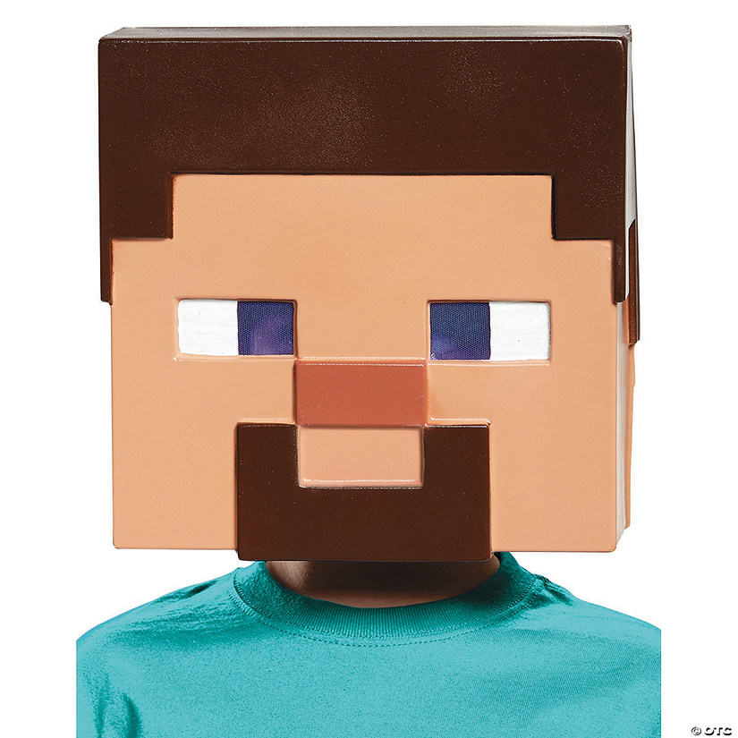 Adults Minecraft Steve Vacuform Mask Image