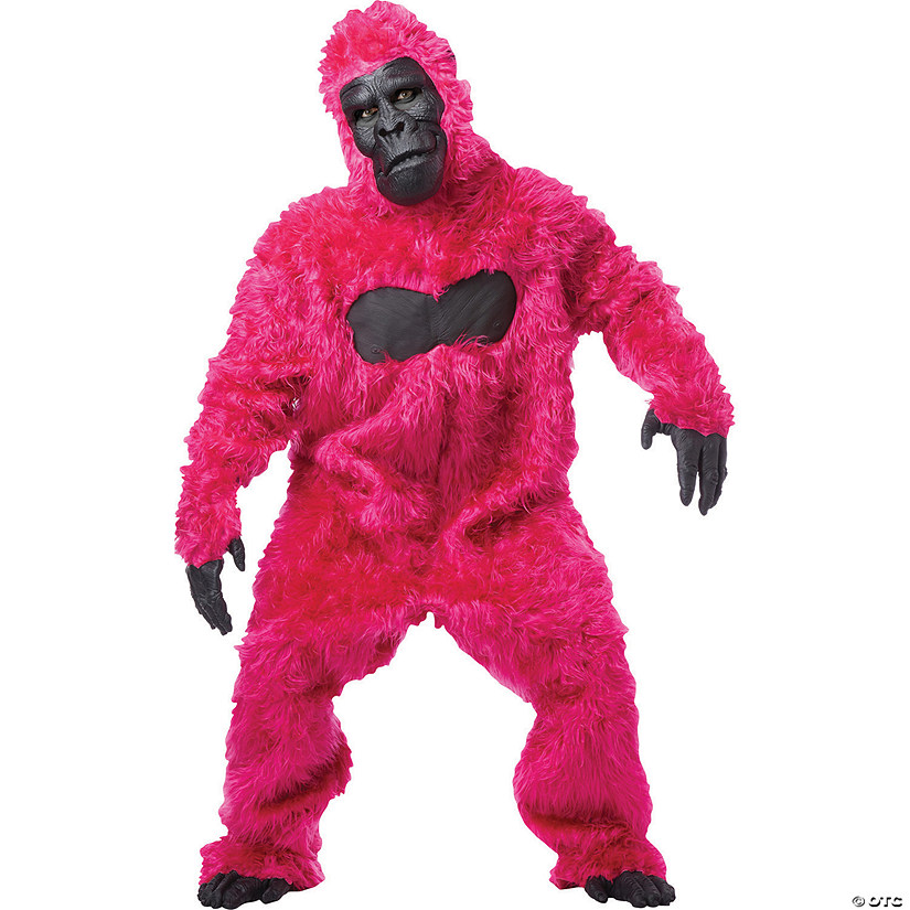 Adults Pink Gorilla Costume Image
