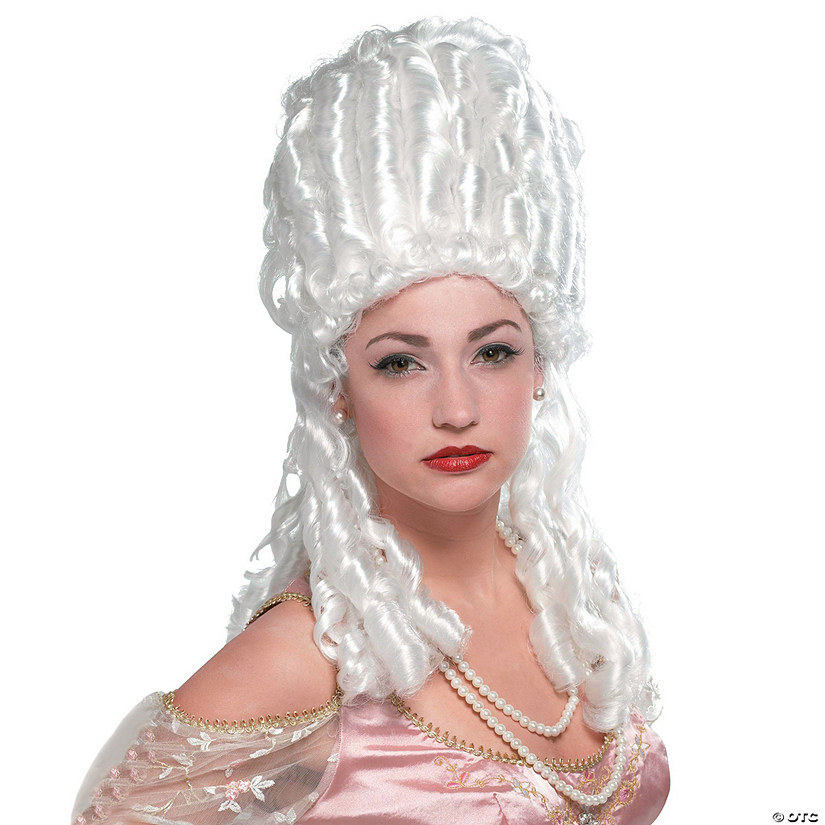 Adults Platinum Blonde Marie Antoinette Wig Image