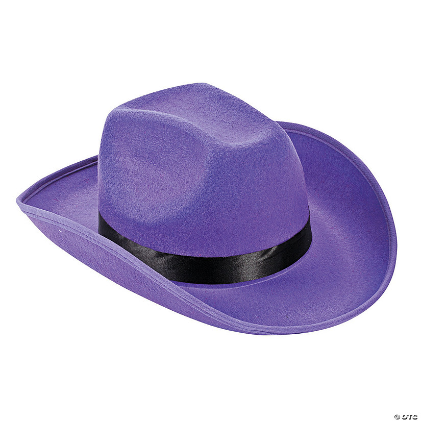 Adults Purple Cowboy Hat Image