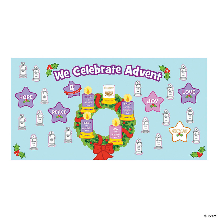 Advent Wreath Mini Bulletin Board Set Discontinued