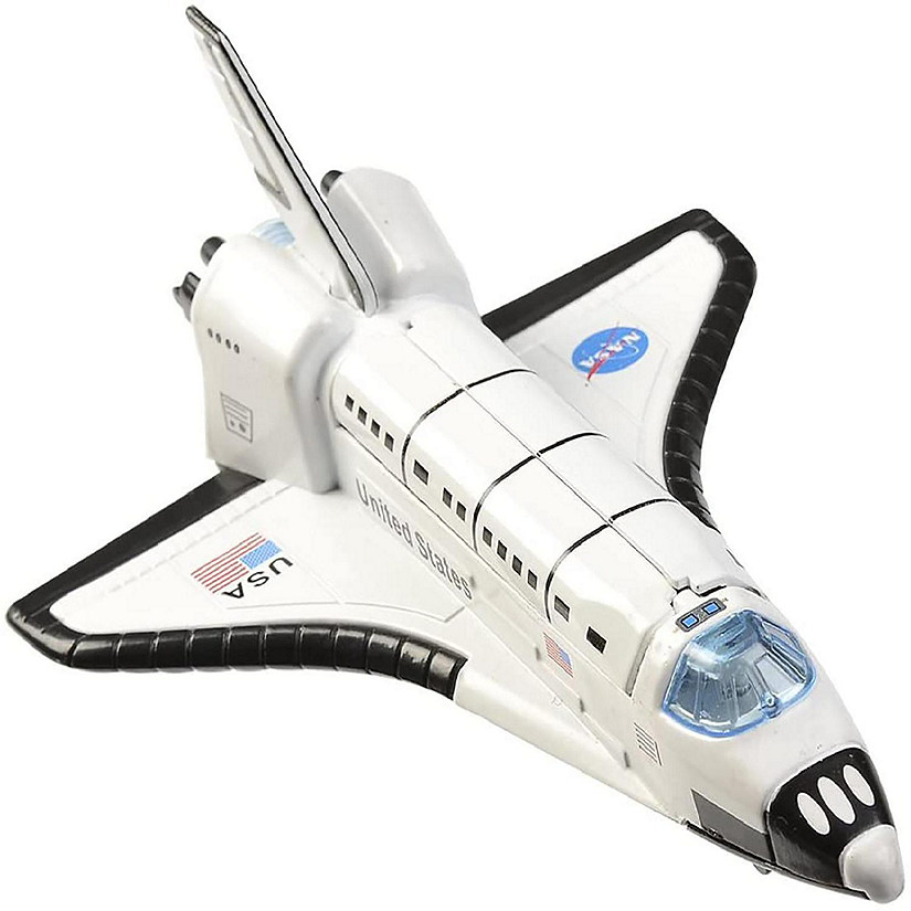 Aeromax Pull Back 6 Inch Die Cast Space Shuttle With Lights & Sound Image
