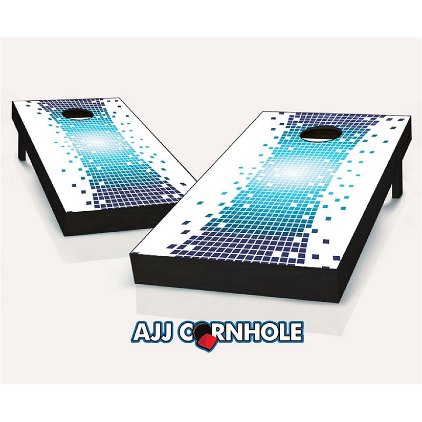 AJJCornhole 107-PixelWarp Pixel Warp Theme Cornhole Set with Bags - 8 x 24 x 48 in. Image