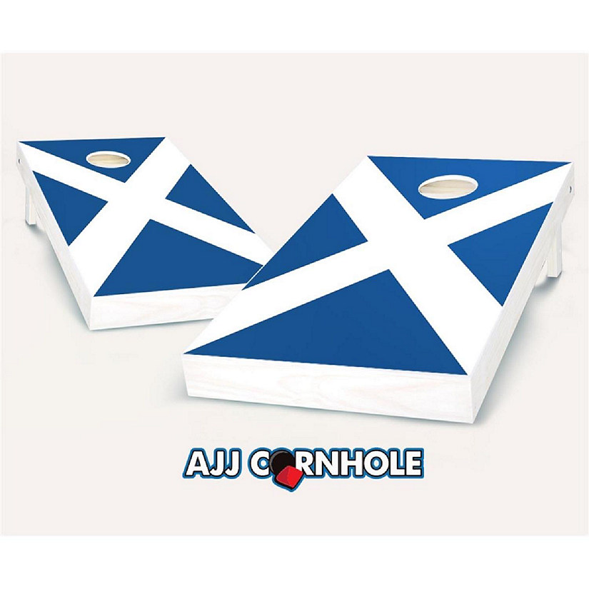 AJJCornhole  Scottish Flag Cornhole Set with Bags - 8 x 24 x 48 in. Image