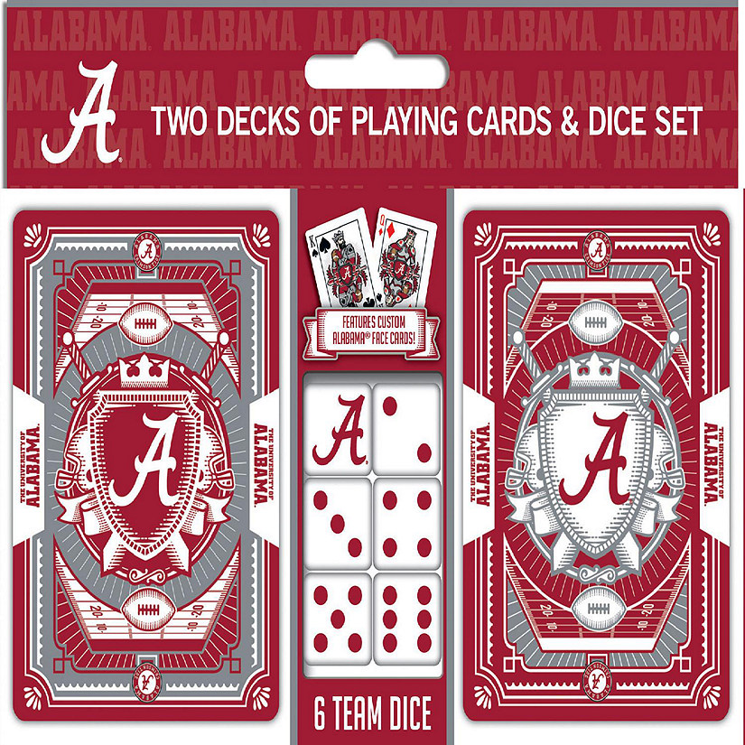 Alabama Crimson Tide NCAA 2-Pack Playing cards & Dice set Image