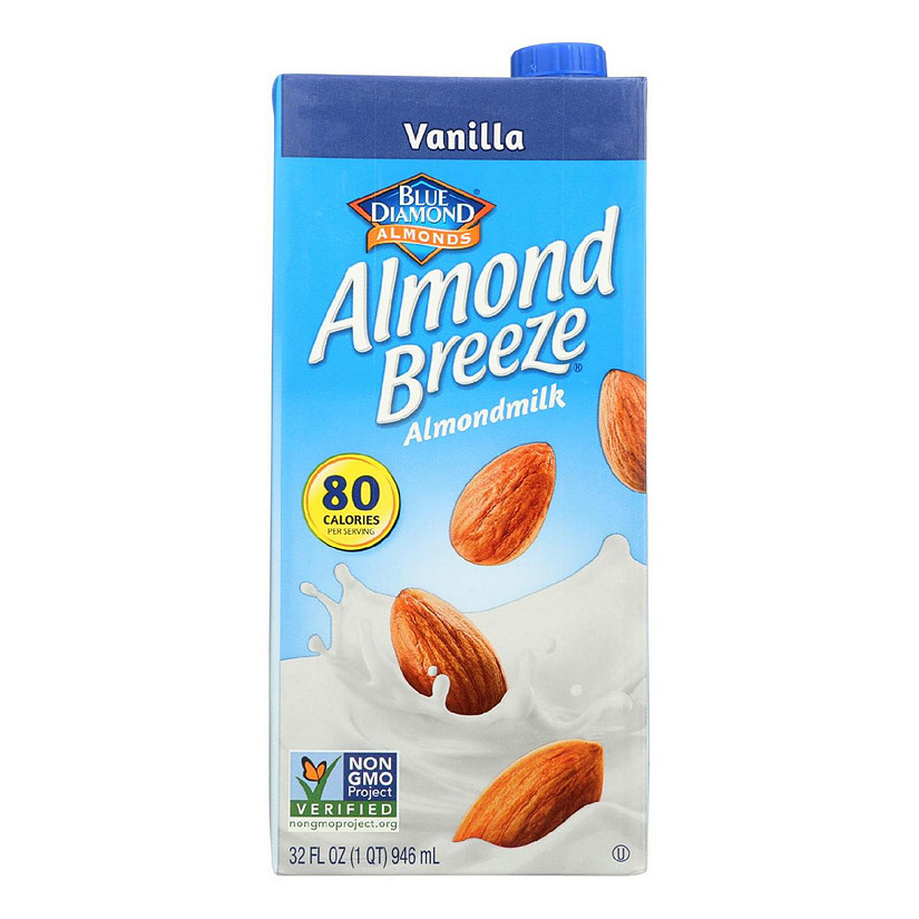 Almond Breeze - Almond Milk - Vanilla - Case of 12 - 32 fl oz. Image