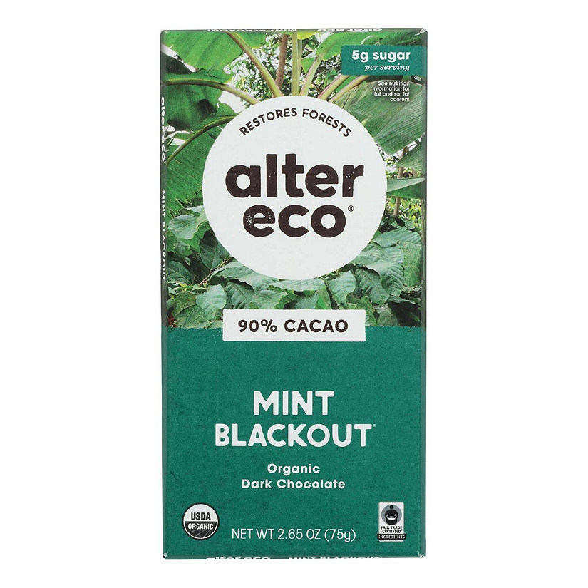 Alter Eco Americas - Chocolate Dp Dark Crisp Mint - Case of 12 - 2.65 OZ Image
