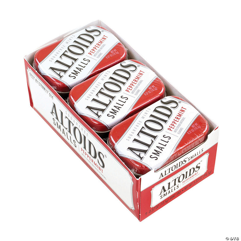 ALTOIDS Sugar Free Small Peppermint Mints, 0.37 oz, 9 Count Image