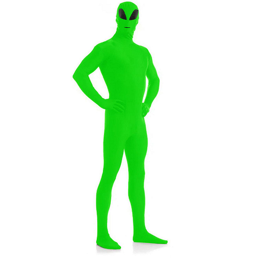 AltSkin Full Body Stretch Fabric Zentai Suit Costume - Alien (Kid Medium) Image