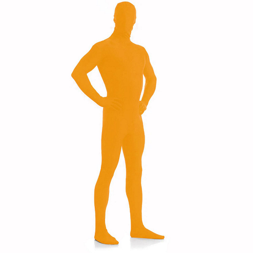 AltSkin Full Body Stretch Fabric Zentai Suit Costume - Orange (Kid Large) Image