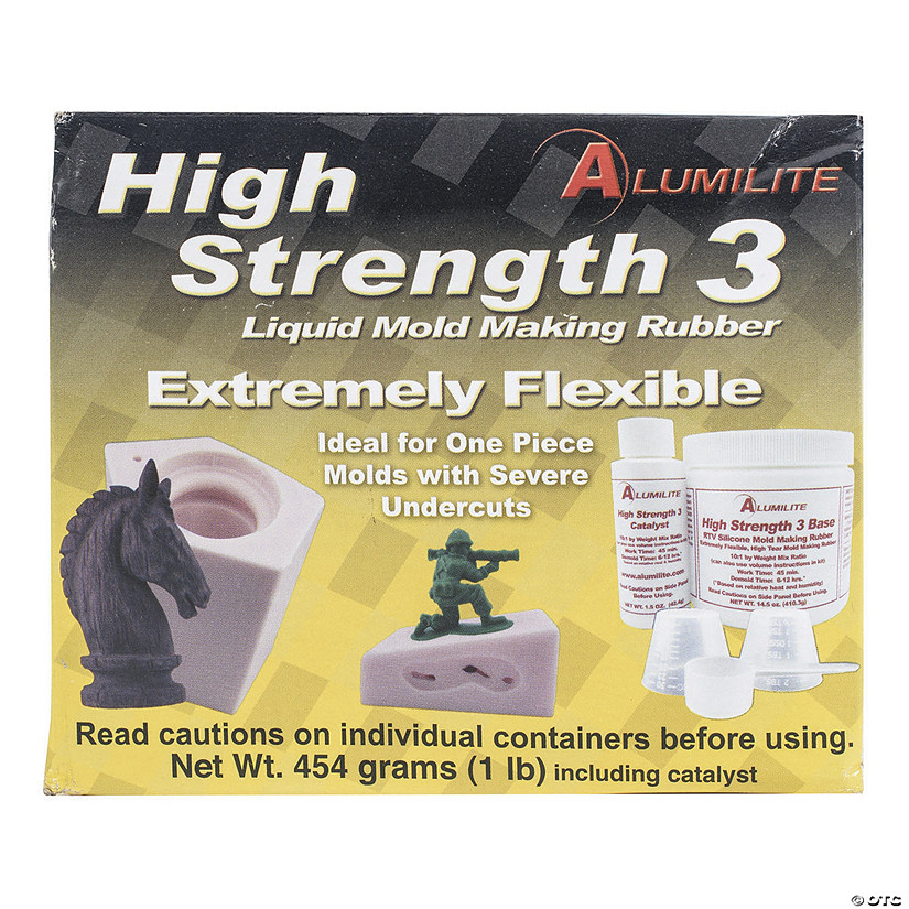 Alumilite High Strength 3 Liquid Mold Making Rubber - Pink, 1lb Image