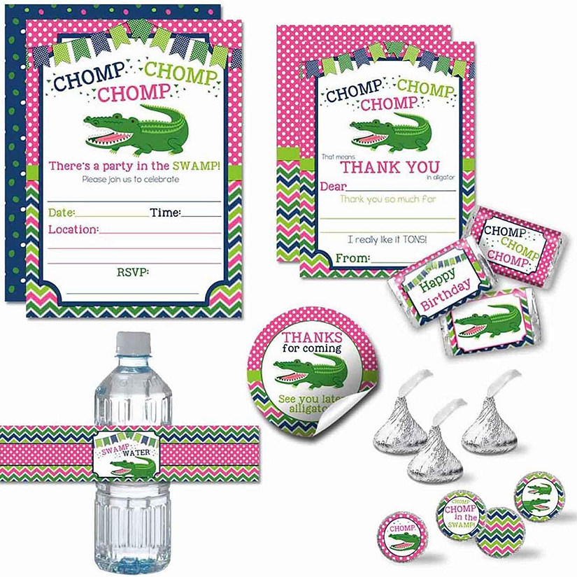 AmandaCreation Alligator Girl Birthday Bundle 321pc. Image