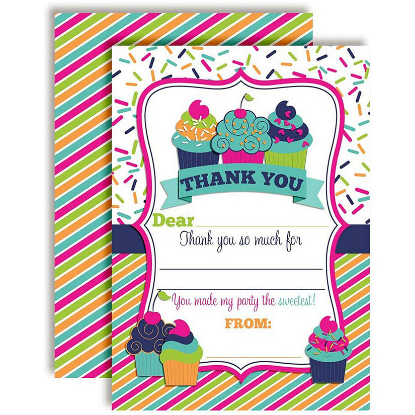 AmandaCreation Cupcake Thank You 20pc. Image