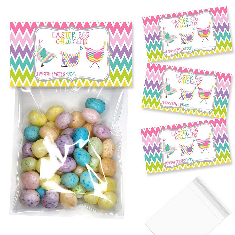AmandaCreation Easter Chickens Bag Toppers 40pc. Image