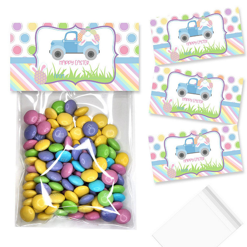 AmandaCreation Easter Truck Bag Toppers 40pc. Image