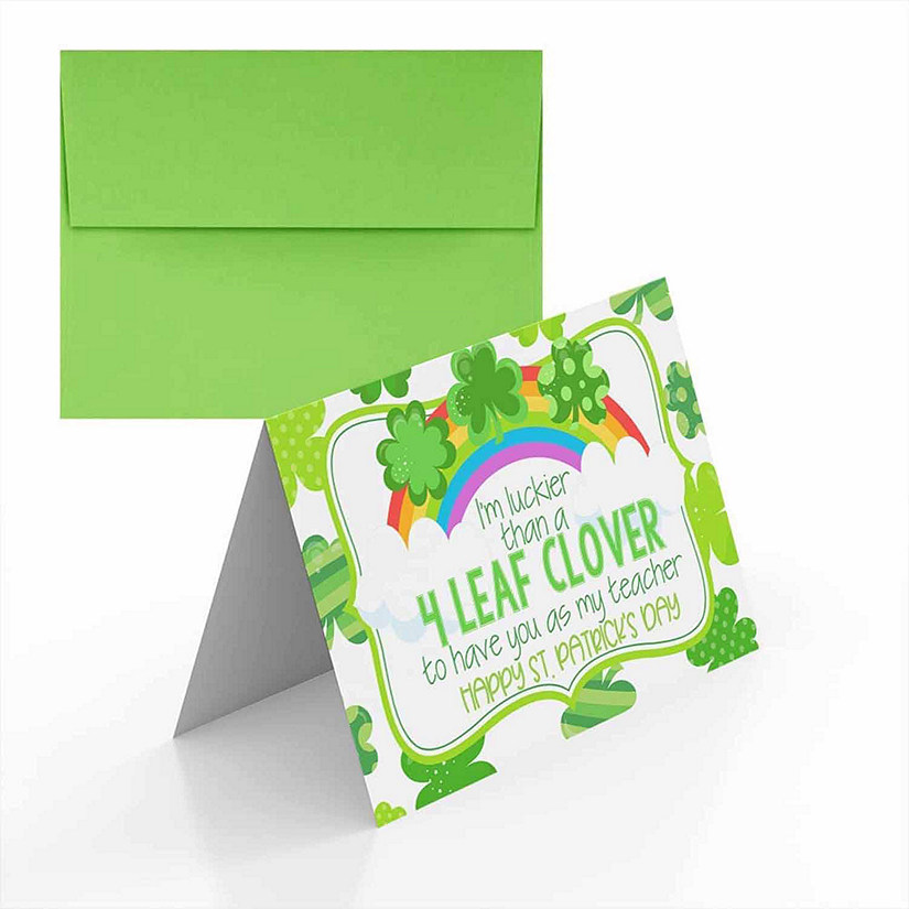 AmandaCreation Four Leaf Clover Folded Card 1 pcs. Image