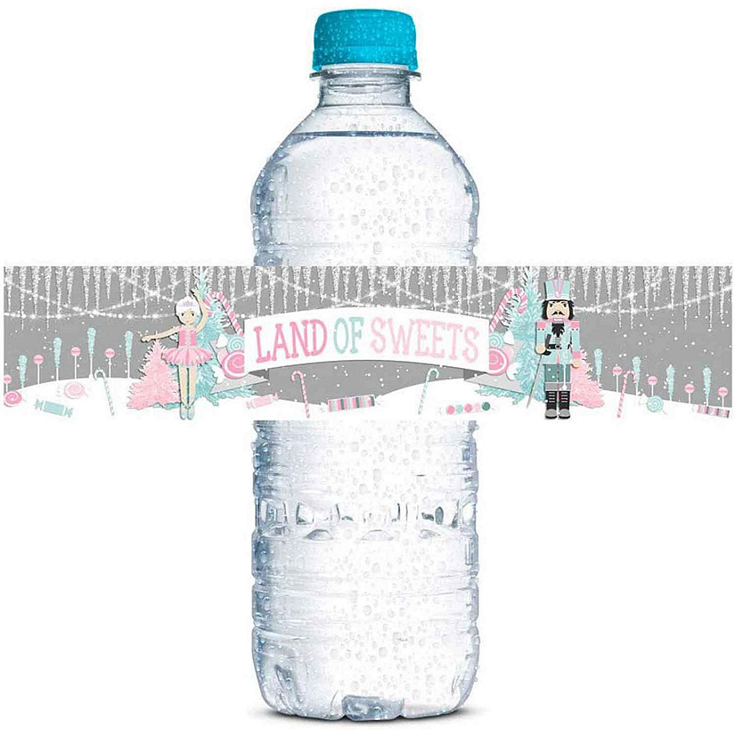 AmandaCreation Land of Sweets Water Bottle Labels 20 pcs. Image