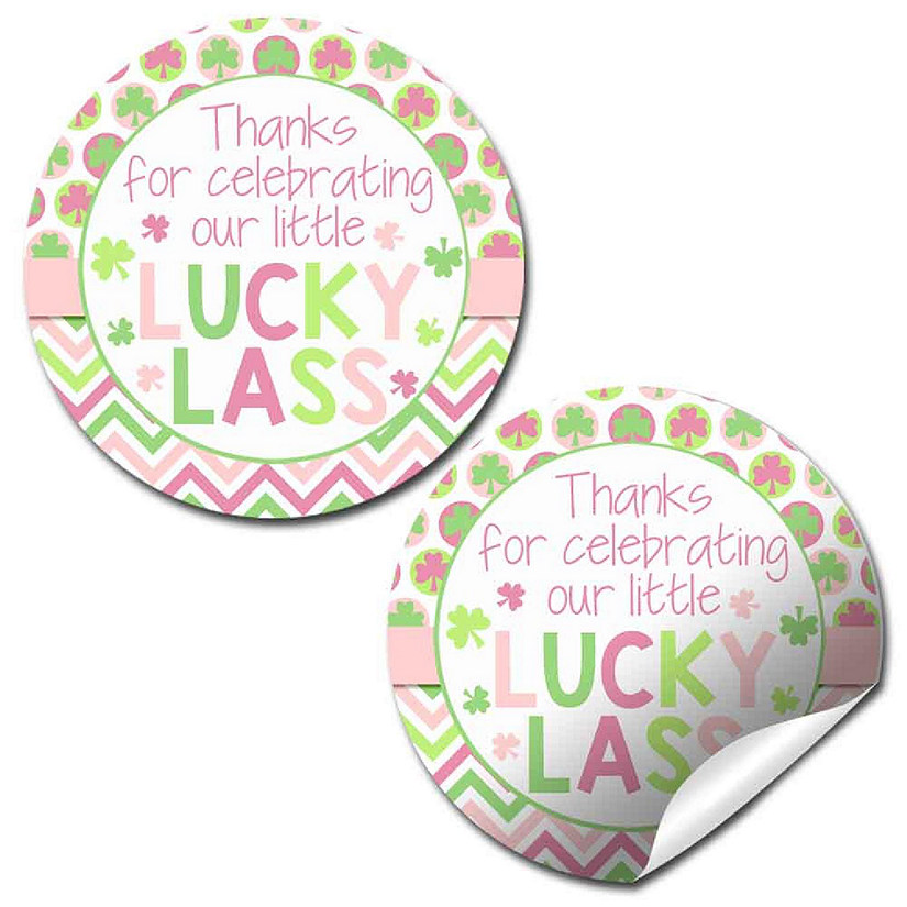 AmandaCreation Lucky Lass 1st St. Patrick's Day Envelope Seal 40pcs. Image