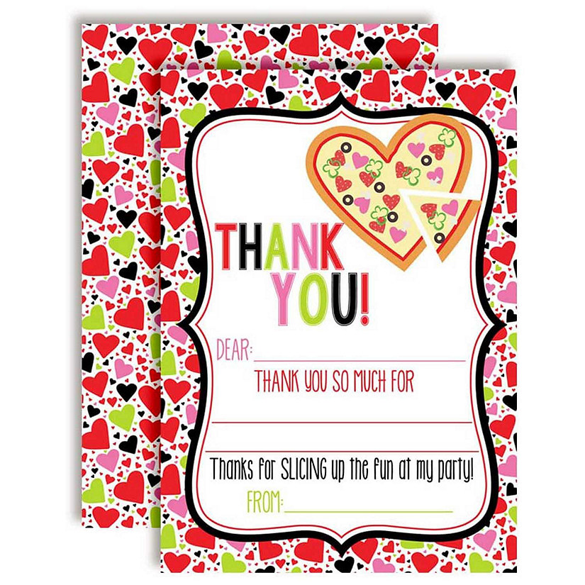AmandaCreation Pizza Heart Thank You 20pc. Image
