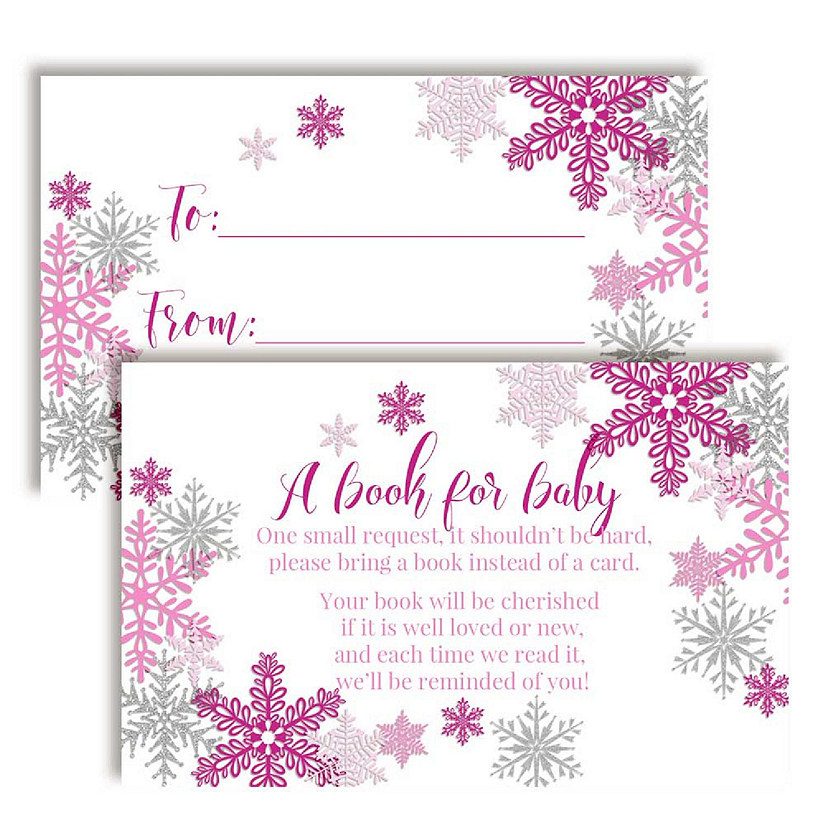 AmandaCreation Snowflake Girl Book Card 20pc. Image