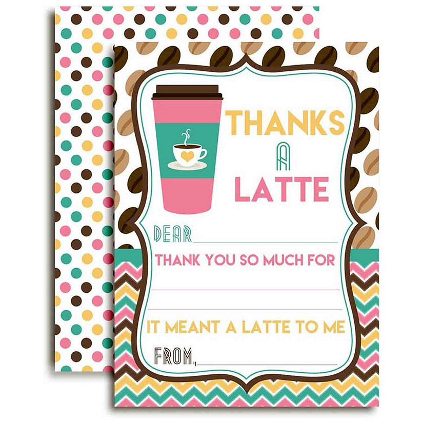 AmandaCreation Thanks a Latte Thank You 20pc. Image
