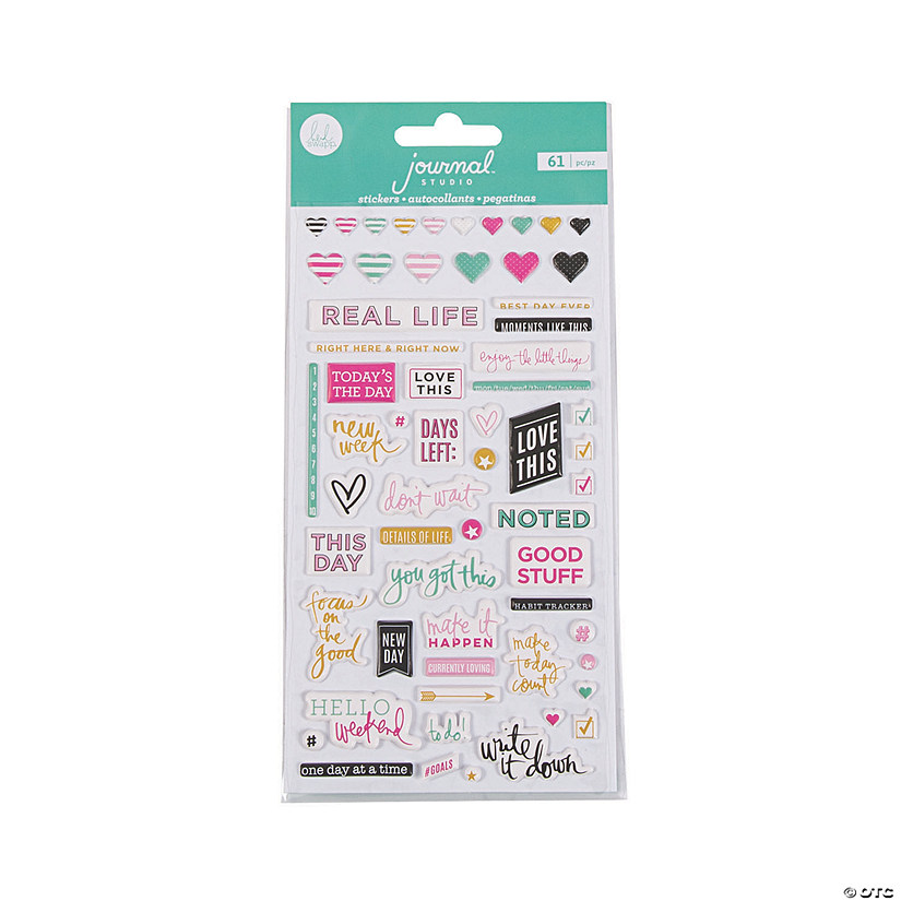 American Crafts&#8482; Heidi Swapp<sup>&#174;</sup> Good Stuff Journal Puffy Stickers Image