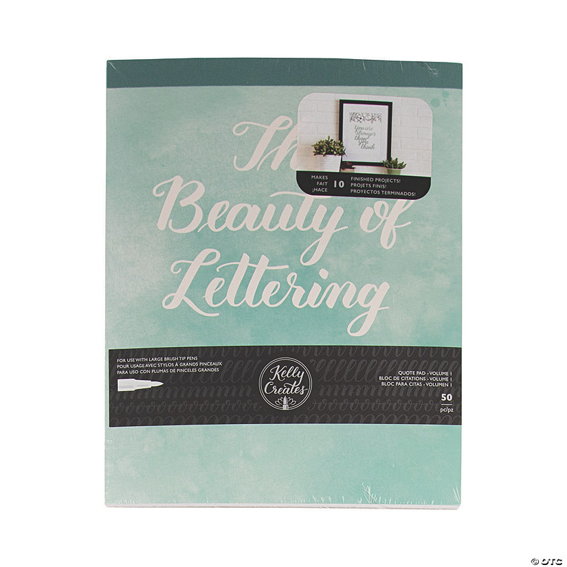 American Crafts&#8482; Kelly Creates Beauty of Lettering Pad Image