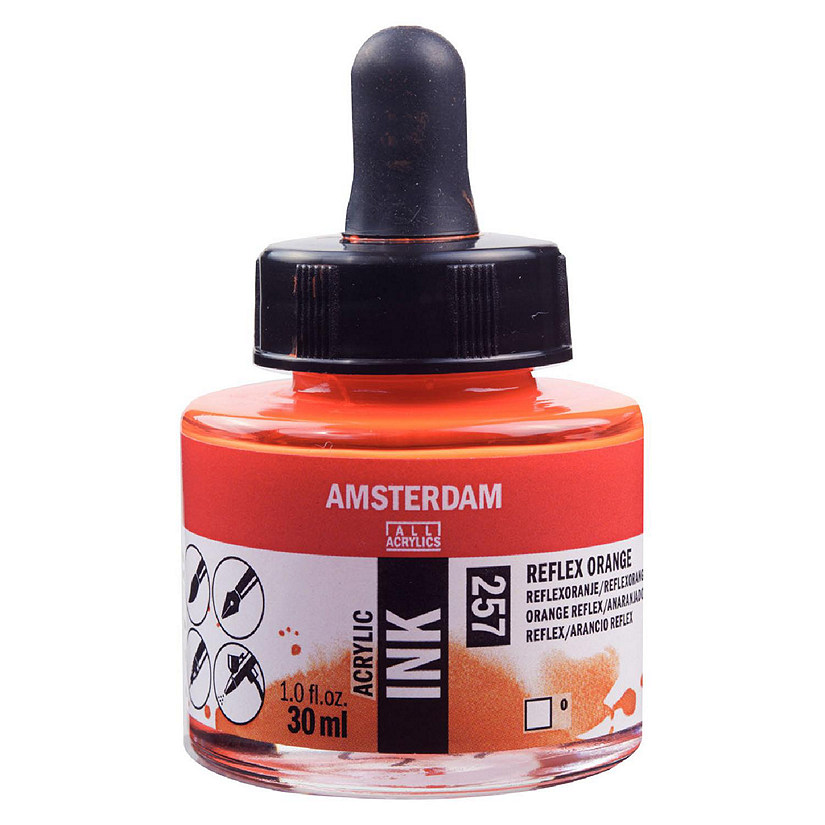 Amsterdam Acrylic Ink, 30ml, Reflex Orange Image