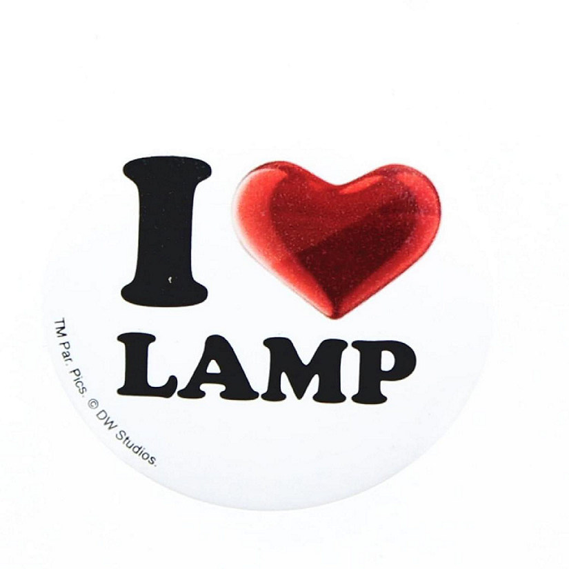 Anchorman The Legend of Ron Burgundy "I Love Lamp" Button Image
