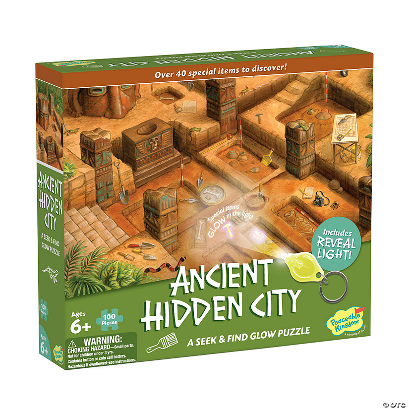 Ancient City Seek & Find Glow Puzzle Image