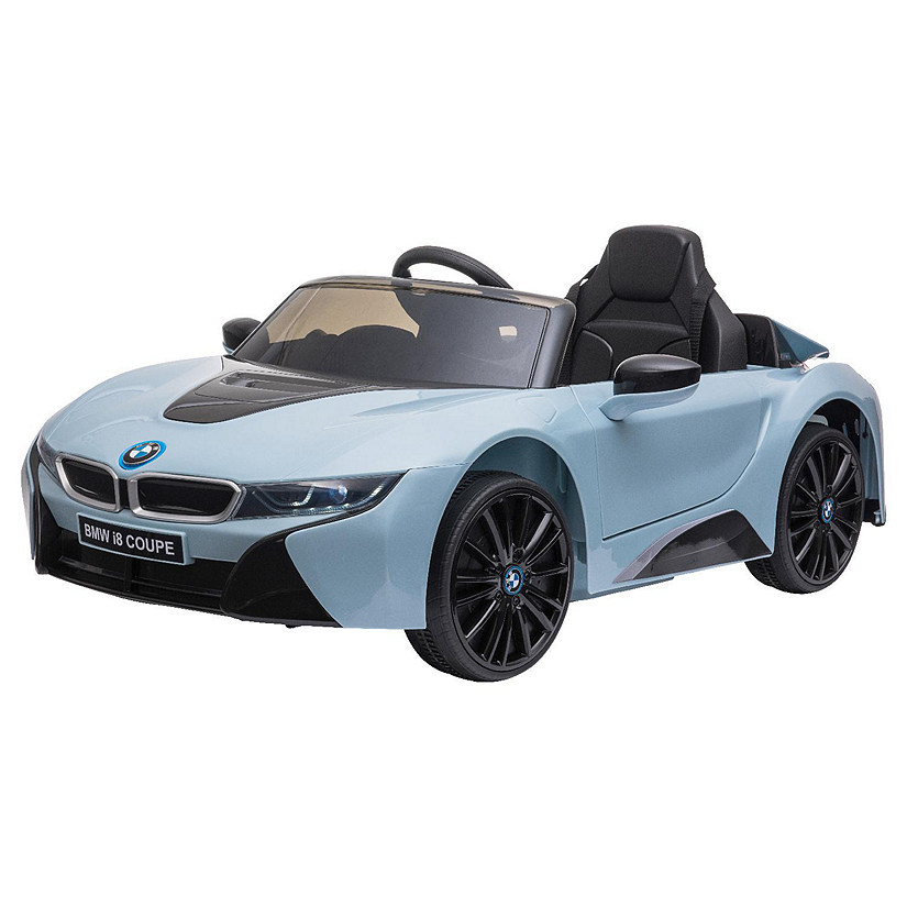Aosom Licensed BMW I8 Coupe Electric Ride On Car 6V w/Remote Control 37-96mos Blue Image