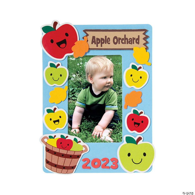 Apple Orchard Picture Frame Magnet Craft Kit - Makes 12 Image