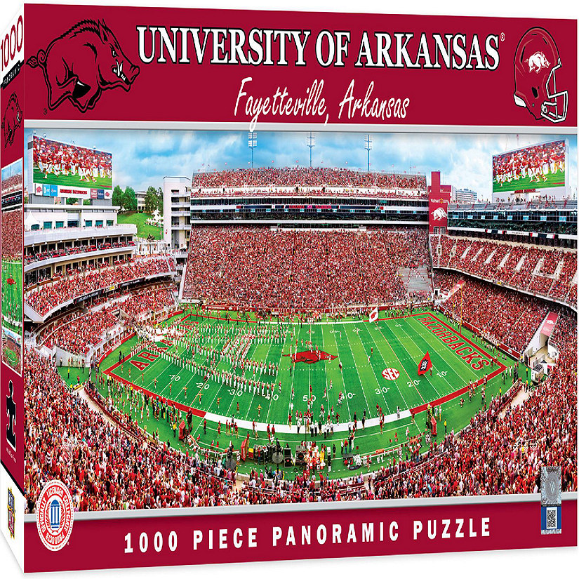 Arkansas Razorbacks - 1000 Piece Panoramic Jigsaw Puzzle Image