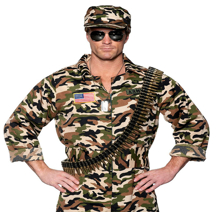 Army 4 Piece Adult Costume Accessory Kit  One Size Image