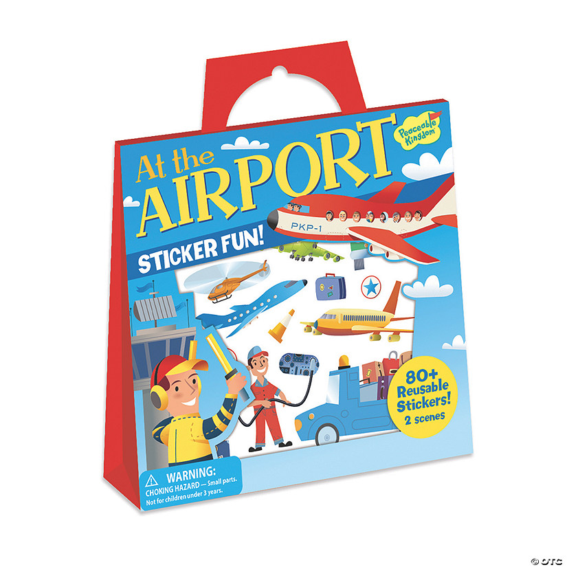 At The Airport Reusable Sticker Tote Image