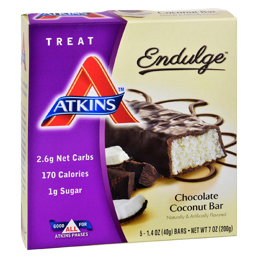 Atkins Endulge Chocolate Coconut Bar - 5/1.4 oz Image